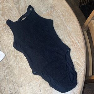 Vintage Jantzen textured swimsuit black small vintage size 8